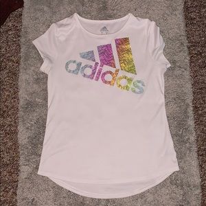 Rainbow adidas shirt